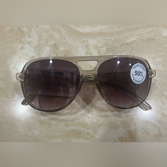Beeline Retro 70’s Large Squared Aviator Sunglasses - Picture 3 of 6